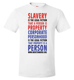 TShirt - Slavery is the Legal Fiction