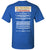 TShirt - Logo w/Amendment Text on Back (Blue Colors)